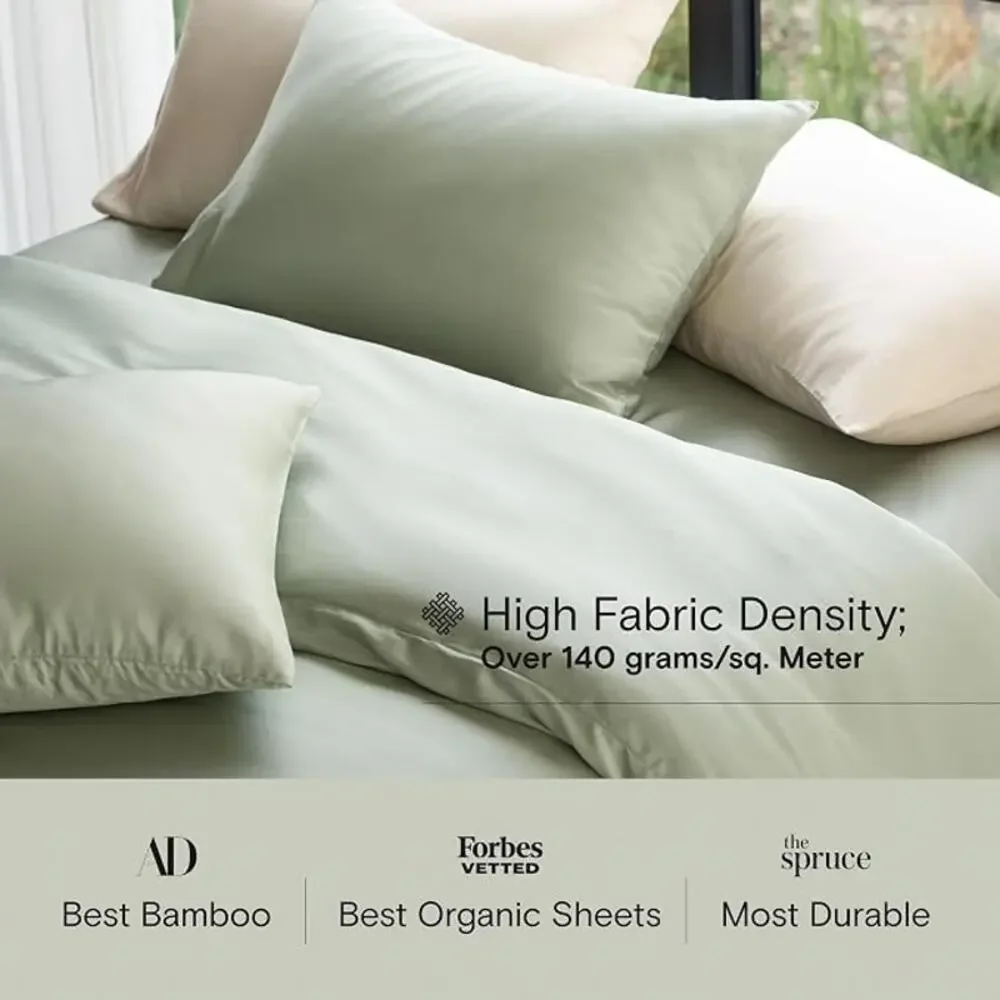 NWT DOZ Sijo Flat Bamboo Sheet, 100% Viscose Sage Green Twin /Twin XL